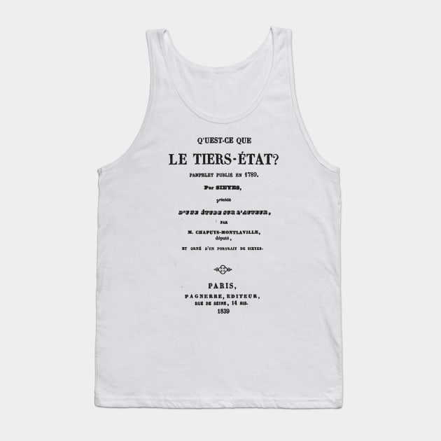 Qu'est-ce que le Tiers-État Tank Top by Aoristic